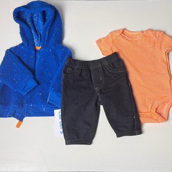 Carter’s Baby 3 Piece Matching Outfit  Sz 3M  NWT - Picture 1 of 10